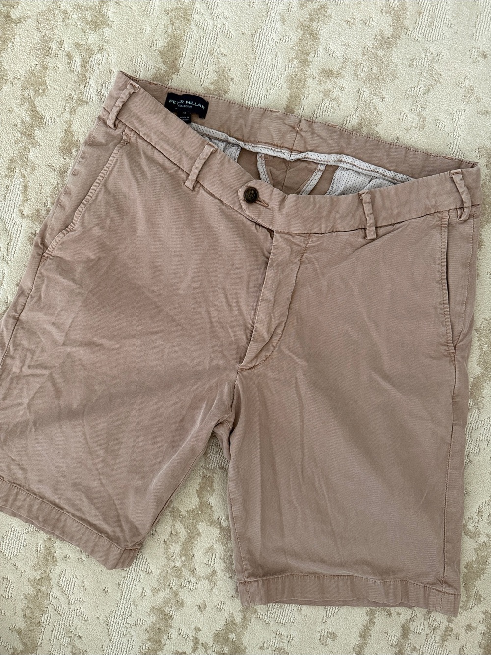 Peter Millar cotton stretch khaki short - 34W